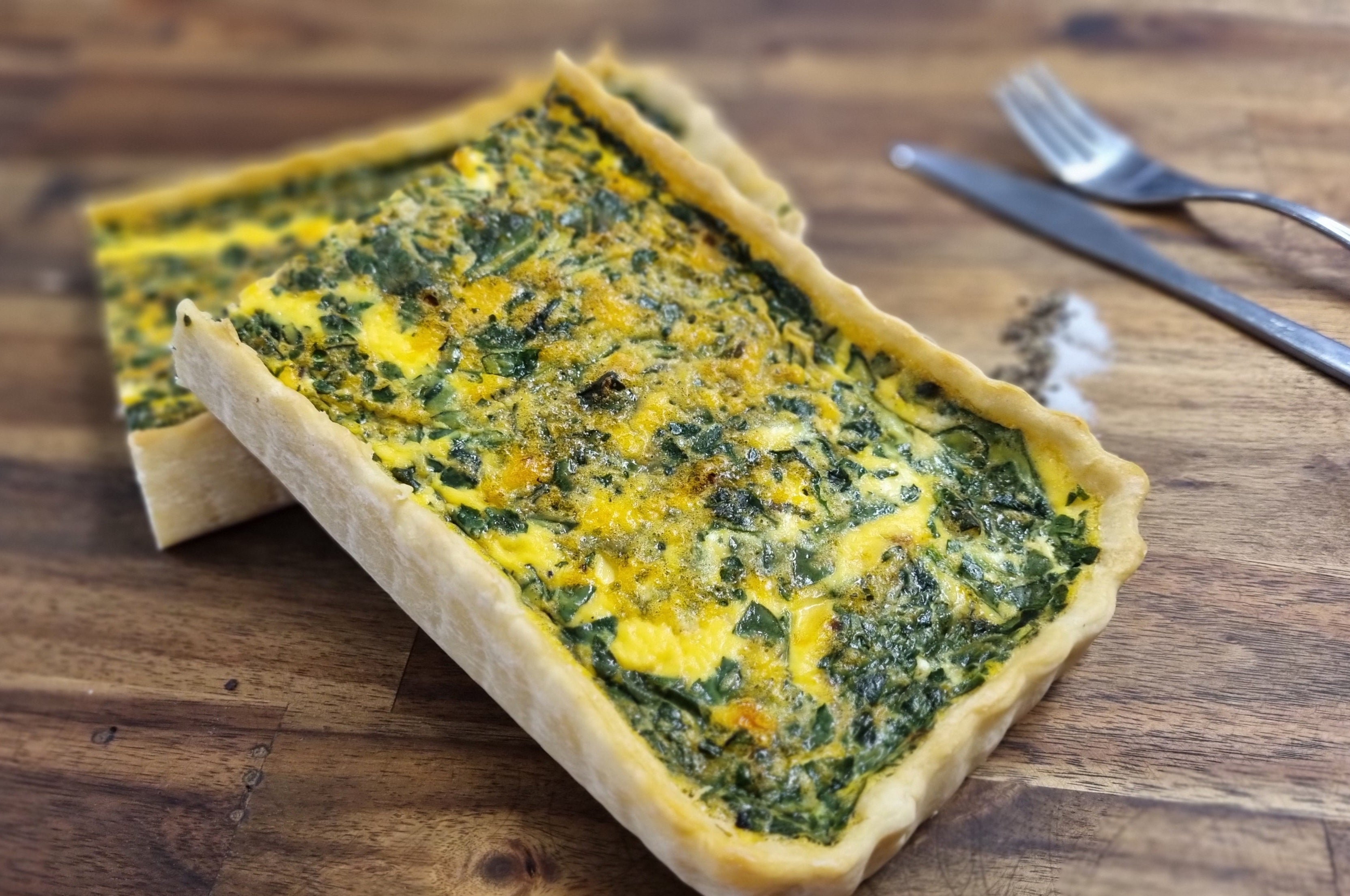 Baked Tart - Spinach, Feta & Sundried Tomato