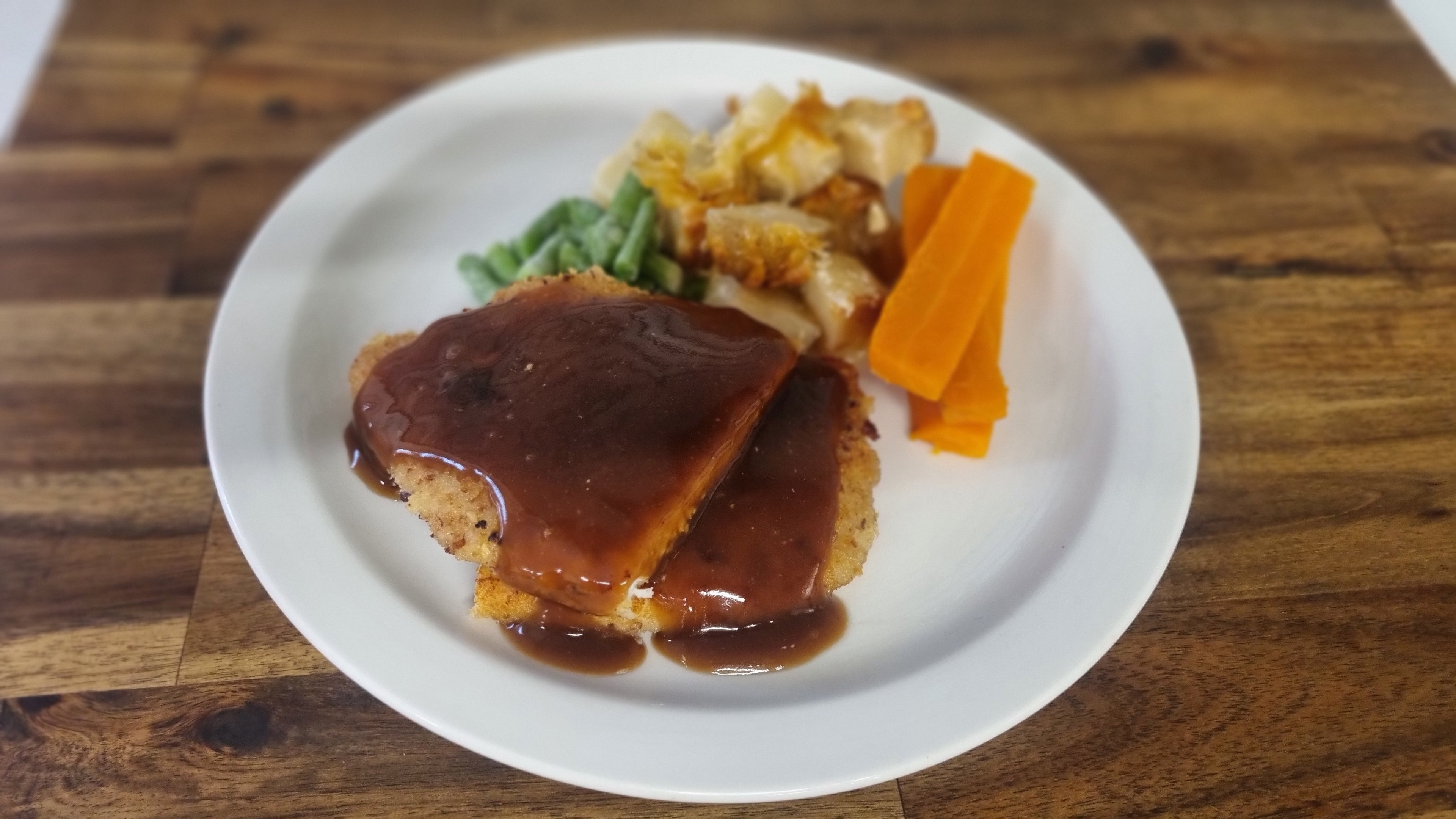 Chicken Schnitzel With Vegetables