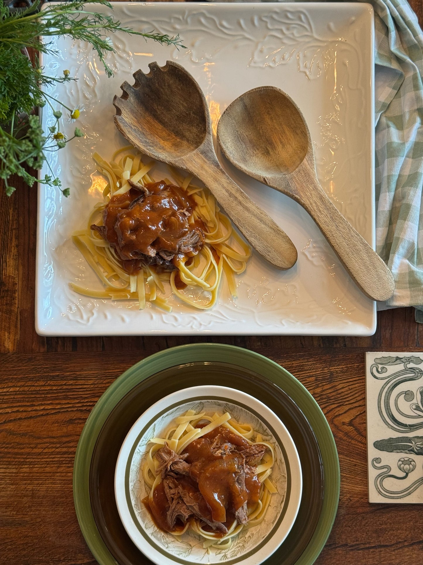 Beef Ragu With Fettucine